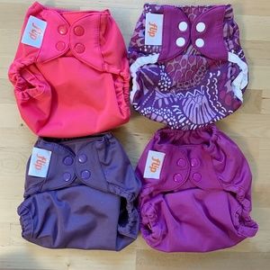 Flip Hybrid Diaper Shells / Covers (set of 4)